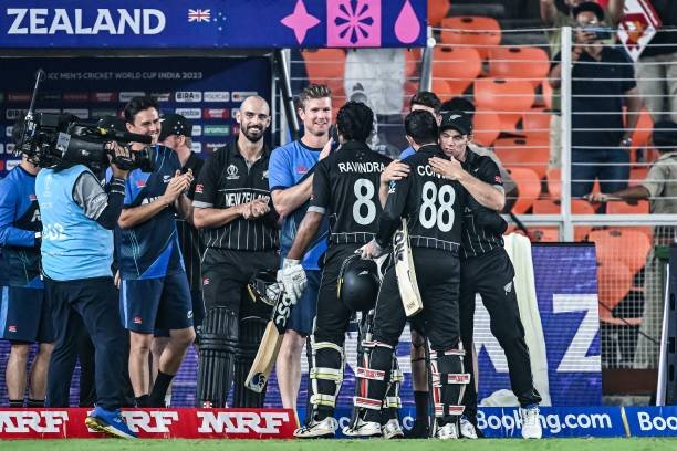 New Zealand crossed the line in must win match against Sri Lanka.