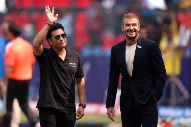 David Beckham From Manchester’s Red to Mumbai’s Blue & Gold no.7 , Mumbai Indians
